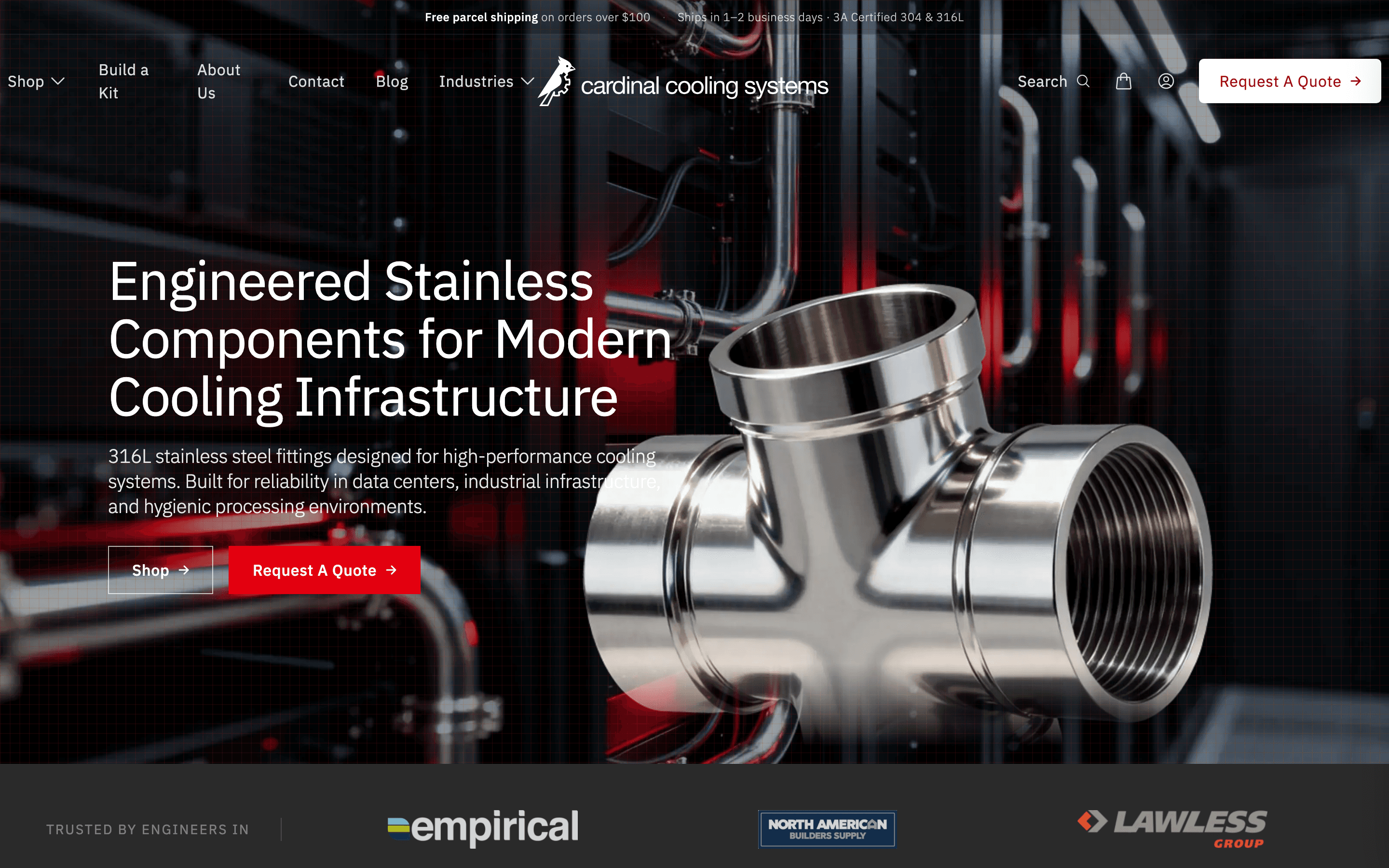 Cardinal Cooling Systems homepage